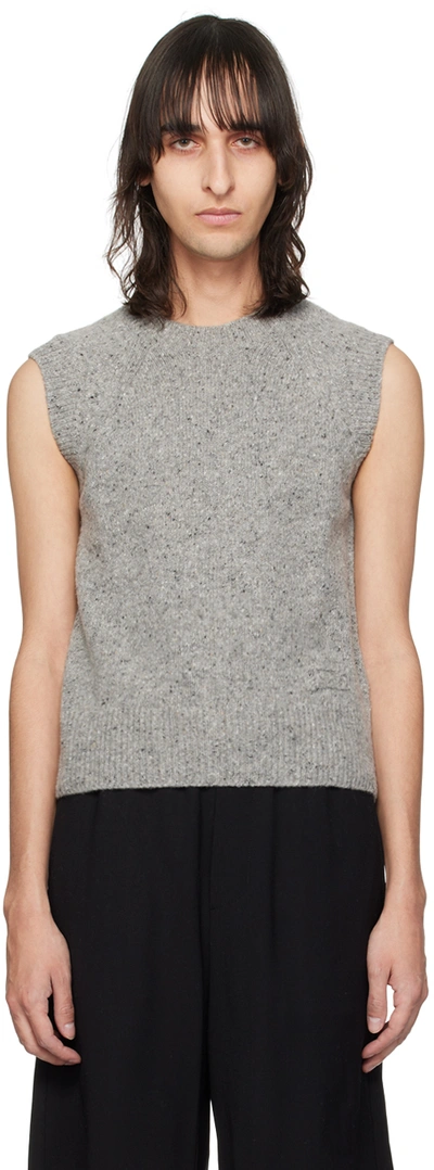 Ami Alexandre Mattiussi Gray Crewneck Vest