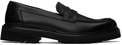 Vinny's Black Richee Loafers In Leather Black