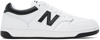 NEW BALANCE WHITE & BLACK 480 SNEAKERS