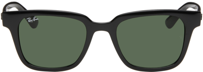 Ray Ban Black Rb4323 Sunglasses In 601/31 Blkgr