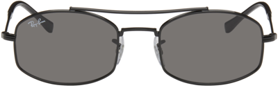Ray Ban Black Rb3719 Sunglasses In 002/b1 Black