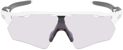 Oakley White Radar Ev Path Sunglasses In Matte White