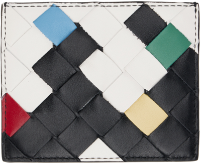 Bottega Veneta Multicolor Intrecciato Card Holder In 8675