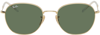 Ray Ban Gold Rb3809 Sunglasses In 001/31 Arista