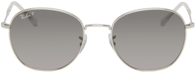 Ray Ban Silver Rb3809 Sunglasses In 003/m3 Silver