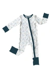 LAREE + CO LAREE + CO BRAXTON STEER PRINT CONVERTIBLE ZIP FOOTIE pyjamas