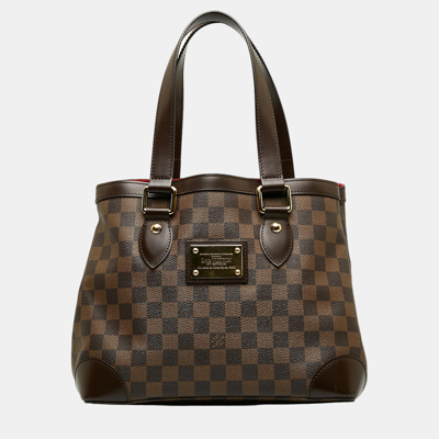 Pre-owned Louis Vuitton Brown Damier Ebene Hampstead Pm