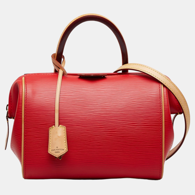 Pre-owned Louis Vuitton Red Epi Doc Bb