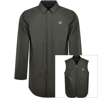 Fred Perry Shell Mac Jacket Green