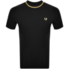 FRED PERRY FRED PERRY CREW NECK T SHIRT BLACK