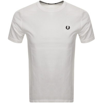 Fred Perry Crew Neck T Shirt White