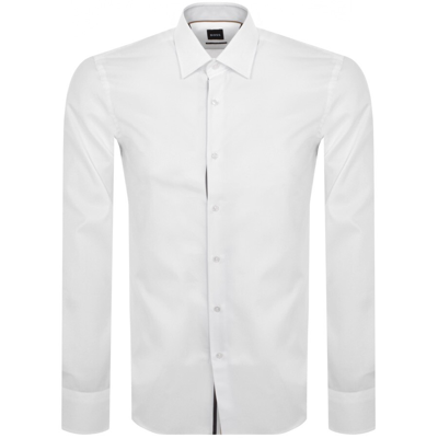 Boss Business Boss H Hank Kent Long Sleeved Shirt White