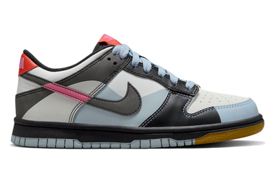 Pre-owned Nike Dunk Low Dance Multi-color (gs) In Summit White/light Armory Blue-black-playful Pink