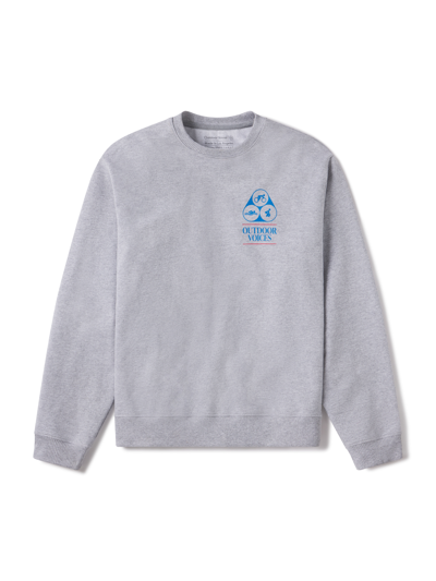 Outdoor Voices Made To Move Graphic Sweatshirt In Heather Grey