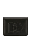 Dolce & Gabbana Dg Logo Wallet In Black