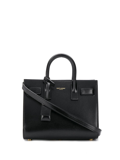 Saint Laurent Borsa A Mano Sac De Jour Nano In Black