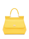 Dolce & Gabbana Small Sicily Handbag In Yellow & Orange