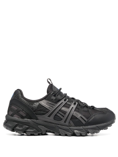 Asics Panelled Low-top Sneakers In Black