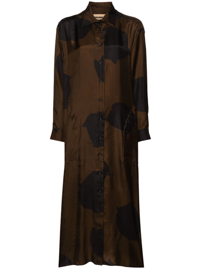 UMA WANG AMARE DRESS WITH PRINT