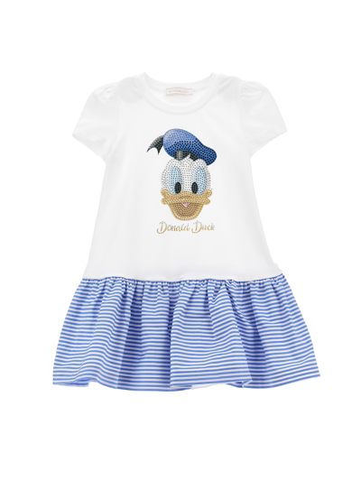 Monnalisa Kids'   Donald Duck Dress In White