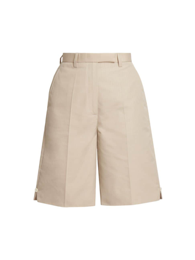 Thom Browne High Waist Short In Cream