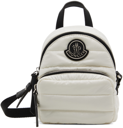 Moncler White Kilia Small Crossbody Bag In Natural