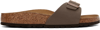 BIRKENSTOCK BROWN NARROW MADRID SANDALS