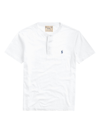 Polo Ralph Lauren Men's Slub Jersey Short-sleeve Henley In White