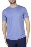 Tailorbyrd Tonal Melange Performance Tee In Blue Byrd