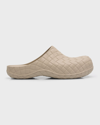 Bottega Veneta Men's Beebee Rubber Clog Sandals In Resinanero