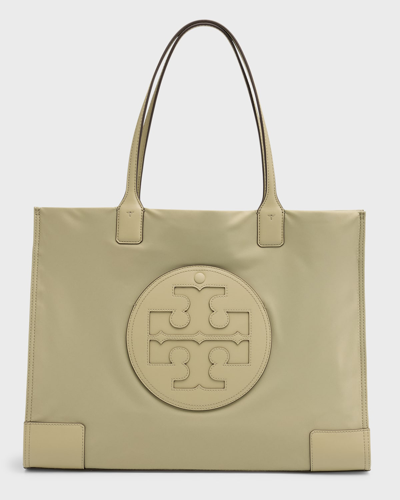 Tory Burch Ella Nylon Tote In Olive Spring