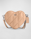Coach Heart Quilted Leather Crossbody Bag In Lhbuff