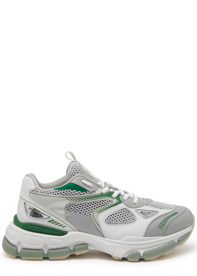 Axel Arigato Marathon Neo Runner Panelled Mesh Sneakers In White And Green