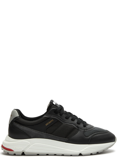 Axel Arigato Rush Panelled Canvas Sneakers In Black