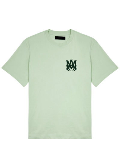 Amiri Logo Cotton T-shirt In Green