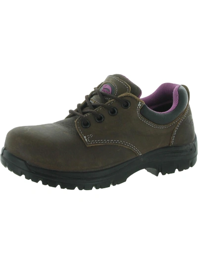 Avenger Foreman Oxford Womens Leather Slip Resistant Work & Safety Boot In Brown