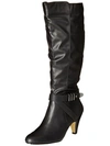 BELLA VITA TANNER II PLUS WC WOMENS FAUX LEATHER KNEE-HIGH HARNESS BOOTS