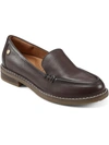 Easy Spirit Jaylin Womens Leather Slip On Loafers In Brown