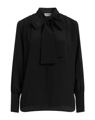 Hopper Woman Shirt Black Size 6 Acetate, Silk