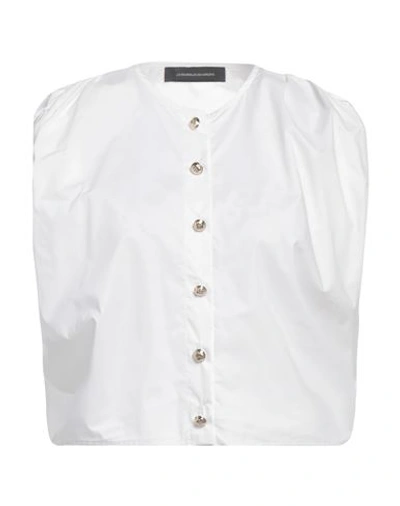 Les Bourdelles Des Garçons Woman Shirt White Size 10 Cotton