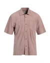 ANDREA D'AMICO ANDREA D'AMICO MAN SHIRT PASTEL PINK SIZE 40 SOFT LEATHER
