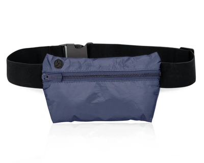 Hi Love Women's Travel Fanny Pack In Shimmer Navy In Multi