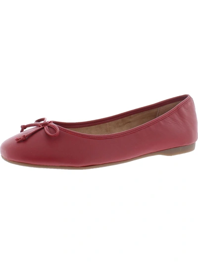 Me Too Hilly Womens Leather Bow Flats In Red
