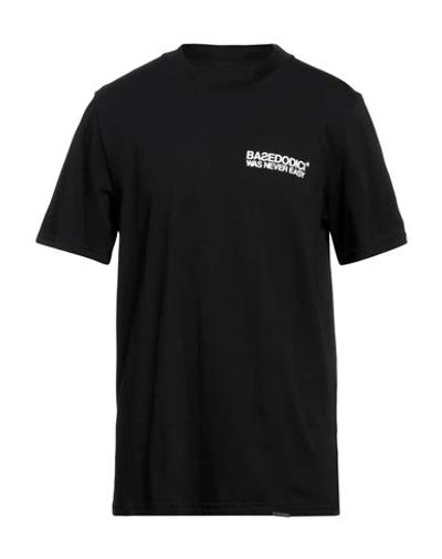 Basedodici Man T-shirt Black Size L Cotton