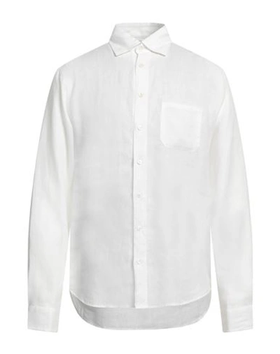 Sease Man Shirt White Size L Linen