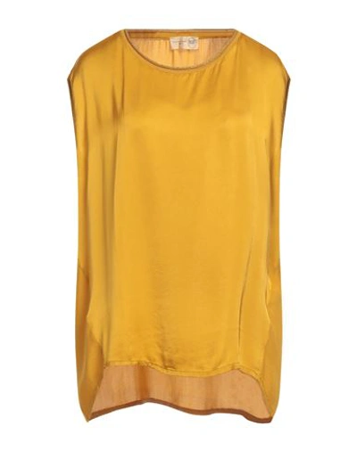 Bsb Woman Top Ocher Size S Viscose In Yellow