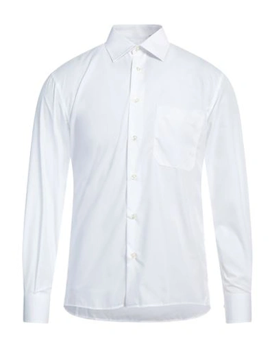 Avignon Man Shirt White Size 15 Cotton, Polyester