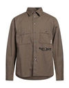 Rassvet Man Shirt Military Green Size L Polyester, Cotton In Green