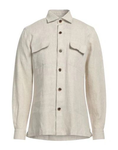 100 Hands Man Shirt Beige Size 16 Linen