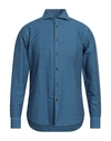 Lardini Man Shirt Light Blue Size 15 ¾ Cotton, Polyester